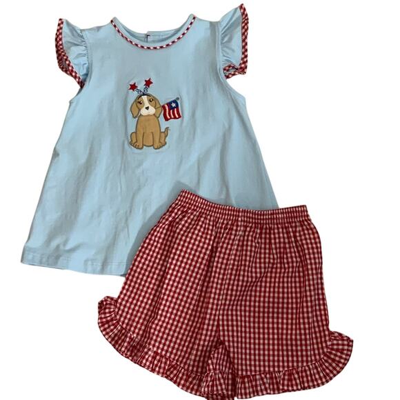 Remember Nguyen Madison set Patriotic Dog NWT size 5‎ - Picture 1 of 3